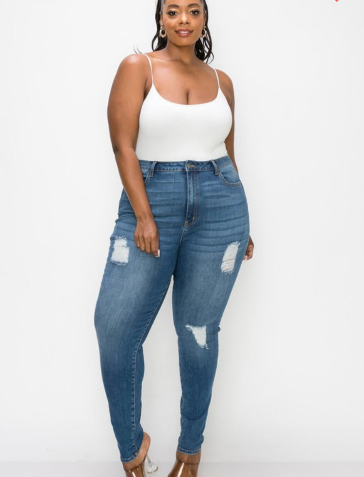 Plus Size Medium Blue Denim