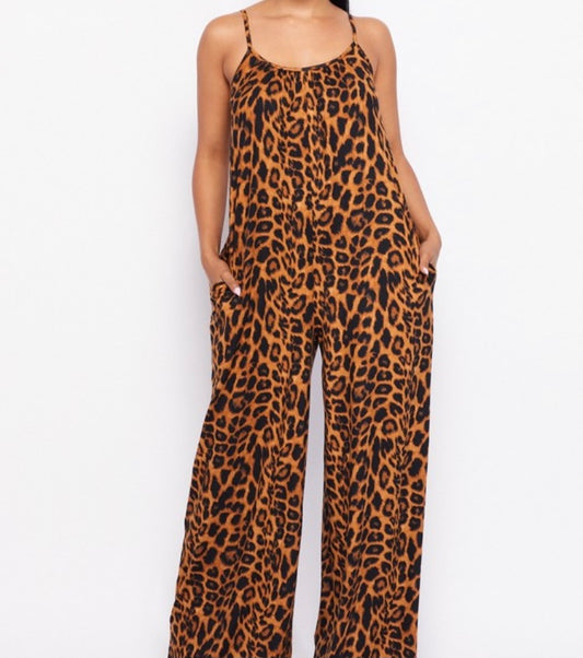 Comfy Tank Palazzo Jumpsuit With Side Pockets