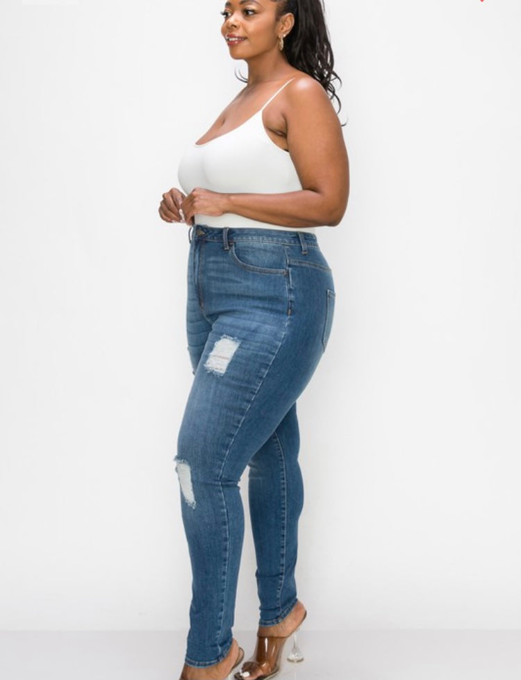 Plus Size Medium Blue Denim